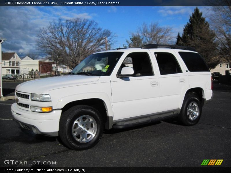 Summit White / Gray/Dark Charcoal 2003 Chevrolet Tahoe Z71 4x4