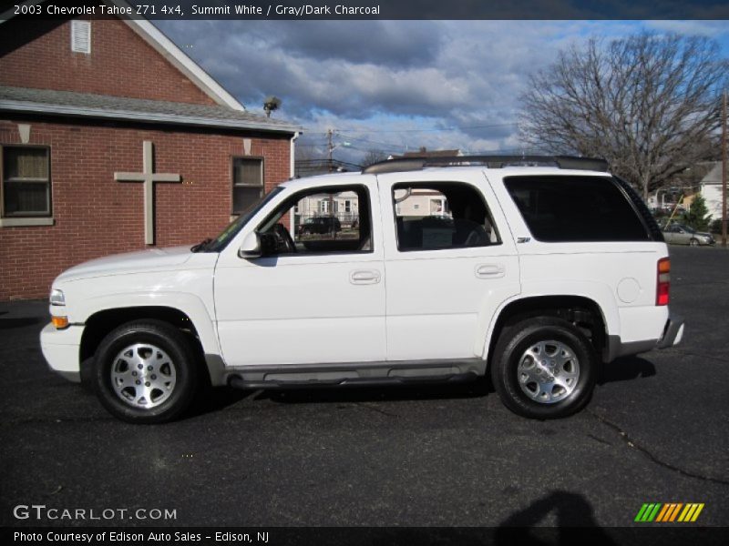 Summit White / Gray/Dark Charcoal 2003 Chevrolet Tahoe Z71 4x4