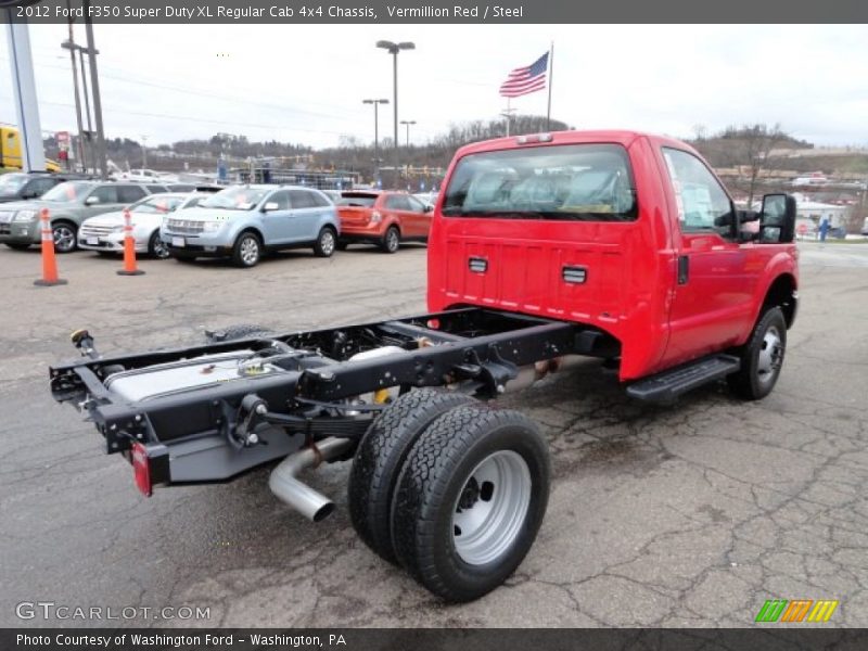  2012 F350 Super Duty XL Regular Cab 4x4 Chassis Vermillion Red