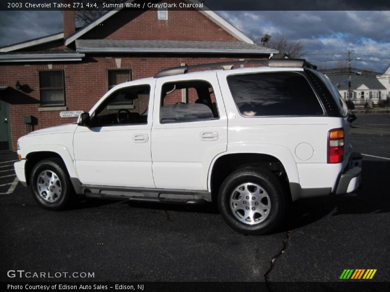 Summit White / Gray/Dark Charcoal 2003 Chevrolet Tahoe Z71 4x4