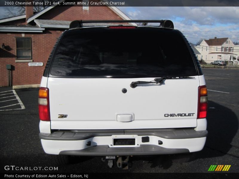Summit White / Gray/Dark Charcoal 2003 Chevrolet Tahoe Z71 4x4