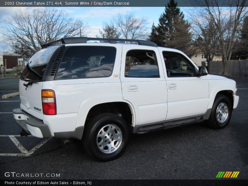 Summit White / Gray/Dark Charcoal 2003 Chevrolet Tahoe Z71 4x4