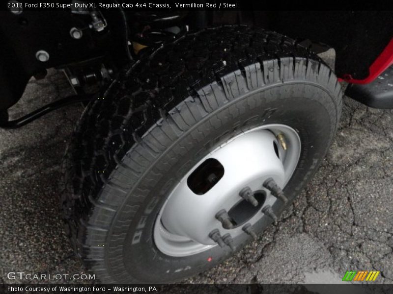Vermillion Red / Steel 2012 Ford F350 Super Duty XL Regular Cab 4x4 Chassis