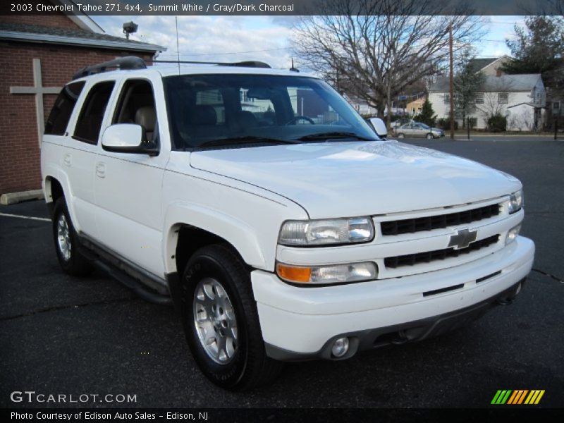 Summit White / Gray/Dark Charcoal 2003 Chevrolet Tahoe Z71 4x4