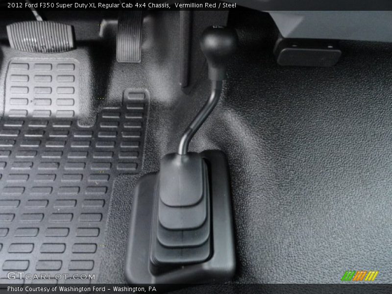 Vermillion Red / Steel 2012 Ford F350 Super Duty XL Regular Cab 4x4 Chassis