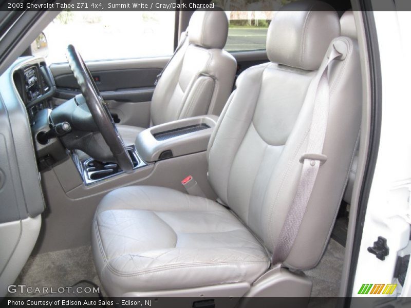 Summit White / Gray/Dark Charcoal 2003 Chevrolet Tahoe Z71 4x4
