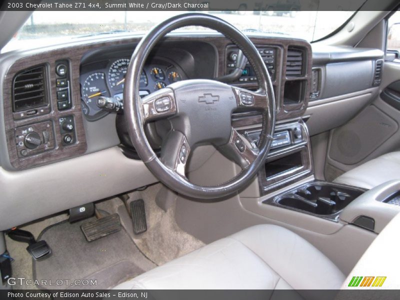 Summit White / Gray/Dark Charcoal 2003 Chevrolet Tahoe Z71 4x4