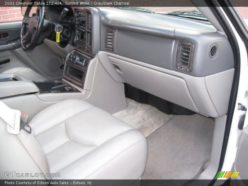 Summit White / Gray/Dark Charcoal 2003 Chevrolet Tahoe Z71 4x4
