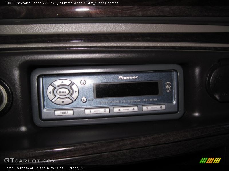 Summit White / Gray/Dark Charcoal 2003 Chevrolet Tahoe Z71 4x4