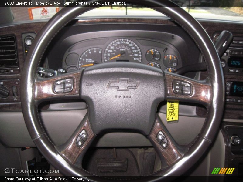 Summit White / Gray/Dark Charcoal 2003 Chevrolet Tahoe Z71 4x4