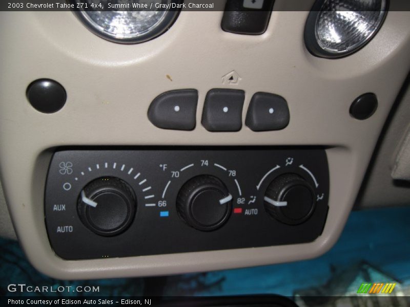 Summit White / Gray/Dark Charcoal 2003 Chevrolet Tahoe Z71 4x4