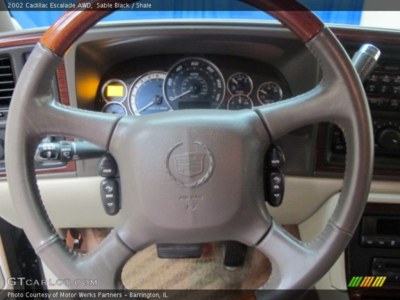 Sable Black / Shale 2002 Cadillac Escalade AWD