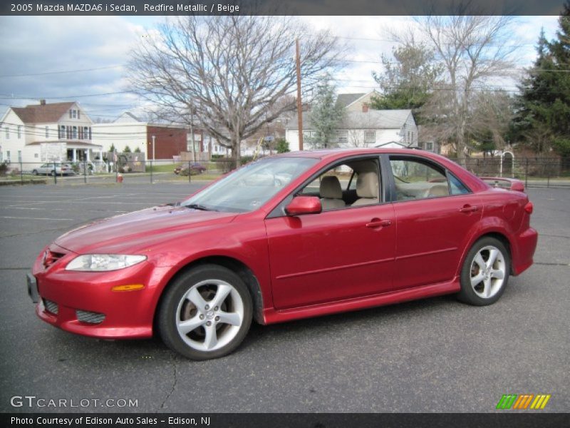 Redfire Metallic / Beige 2005 Mazda MAZDA6 i Sedan