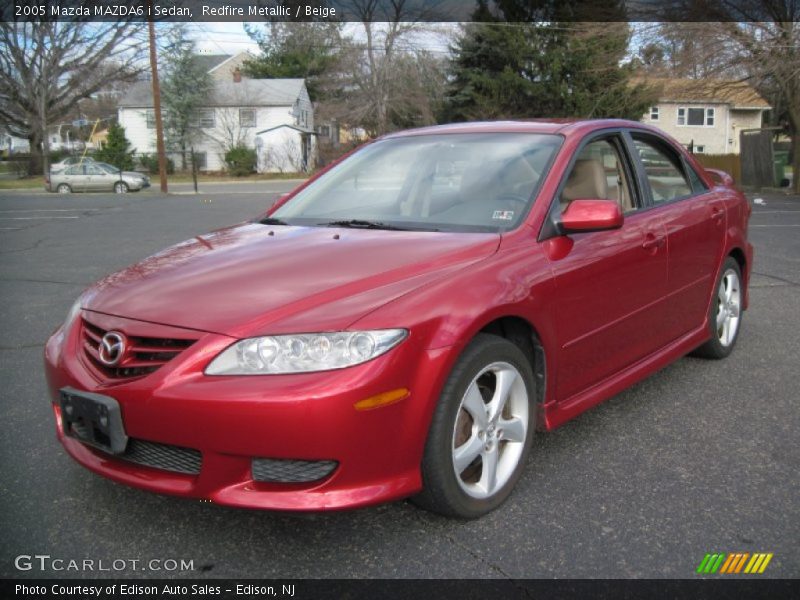 Redfire Metallic / Beige 2005 Mazda MAZDA6 i Sedan
