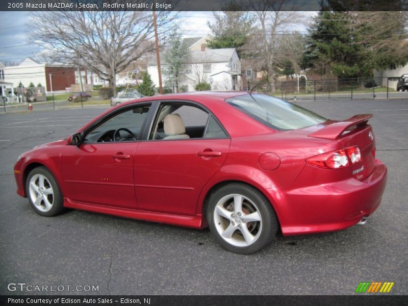 Redfire Metallic / Beige 2005 Mazda MAZDA6 i Sedan