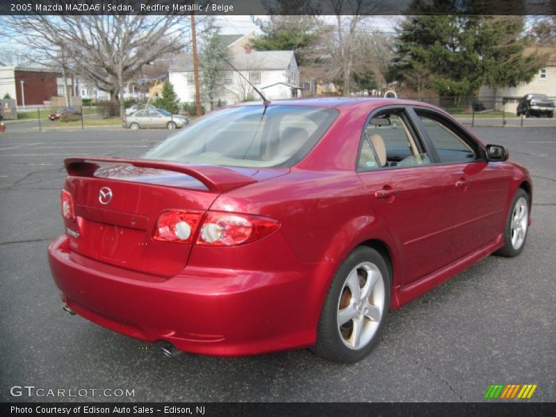 Redfire Metallic / Beige 2005 Mazda MAZDA6 i Sedan