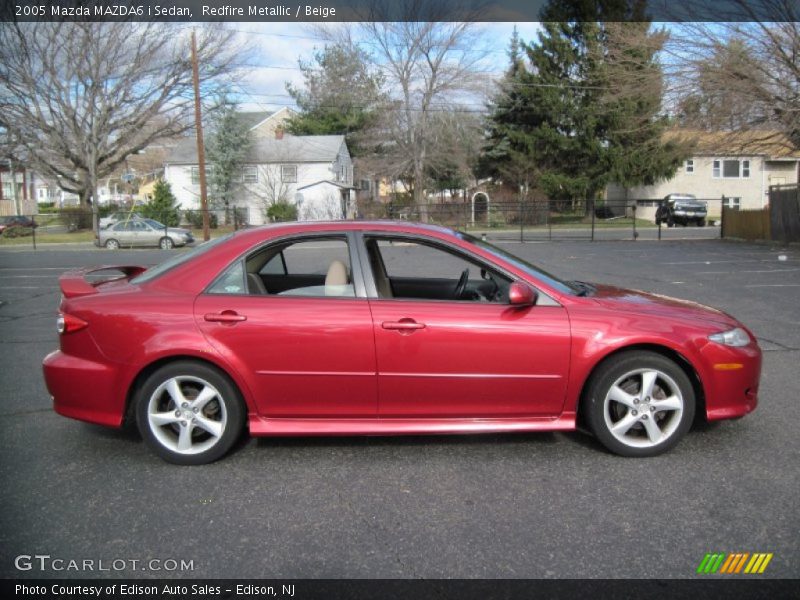 Redfire Metallic / Beige 2005 Mazda MAZDA6 i Sedan