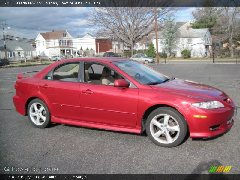 Redfire Metallic / Beige 2005 Mazda MAZDA6 i Sedan