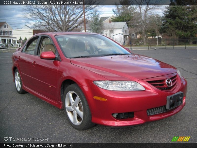 Redfire Metallic / Beige 2005 Mazda MAZDA6 i Sedan