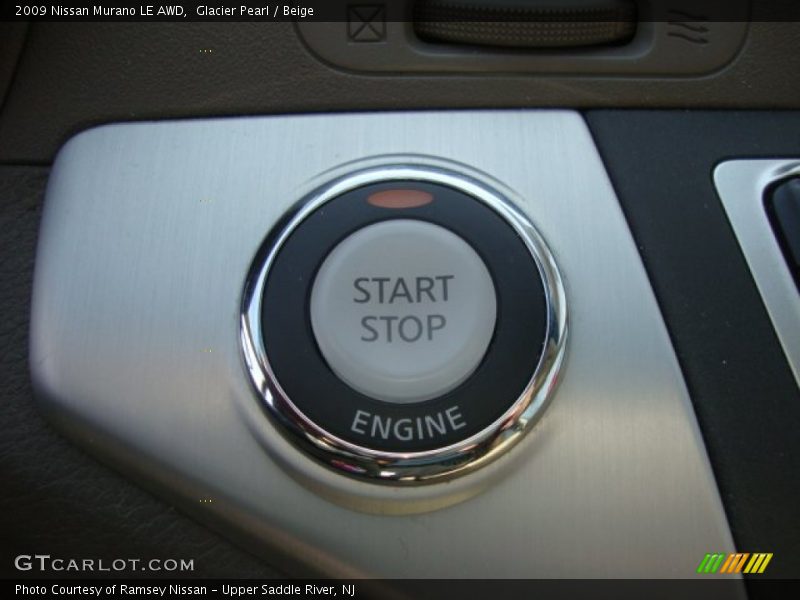 Glacier Pearl / Beige 2009 Nissan Murano LE AWD