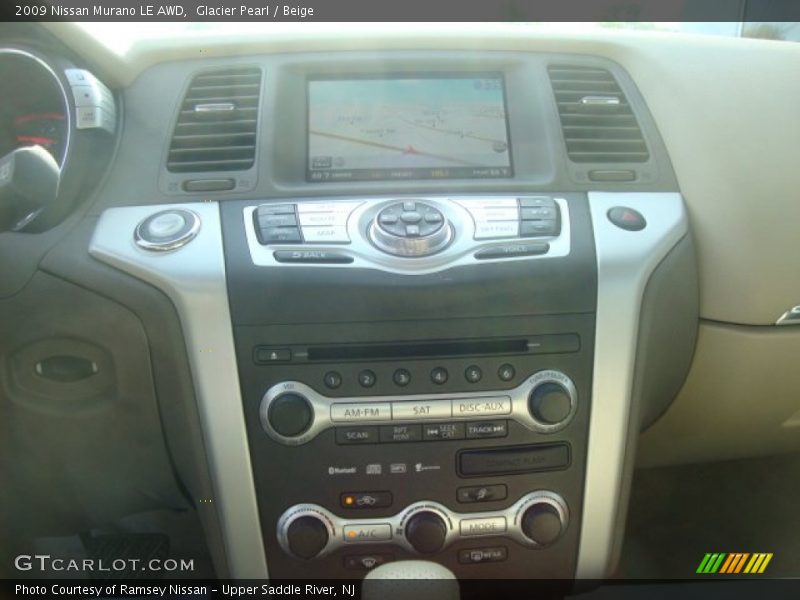 Glacier Pearl / Beige 2009 Nissan Murano LE AWD