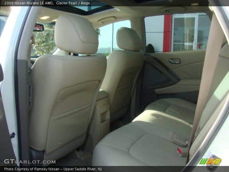 Glacier Pearl / Beige 2009 Nissan Murano LE AWD