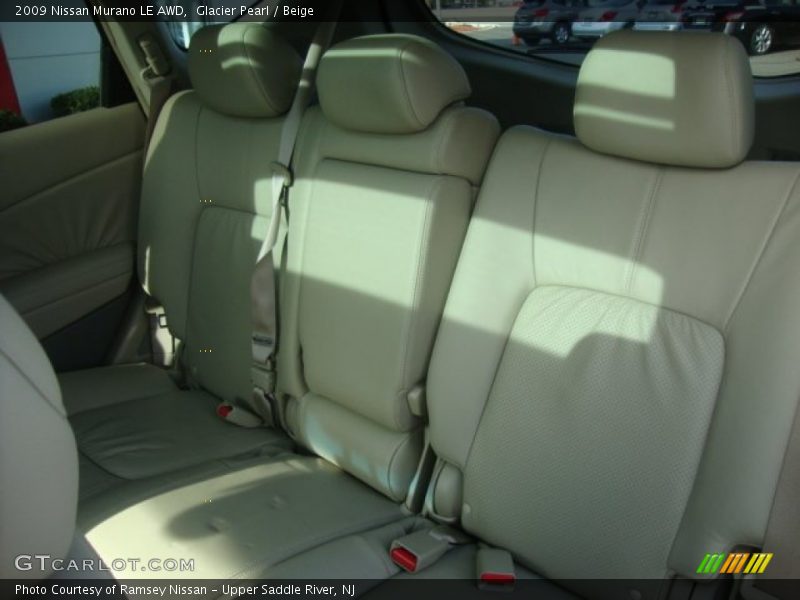 Glacier Pearl / Beige 2009 Nissan Murano LE AWD