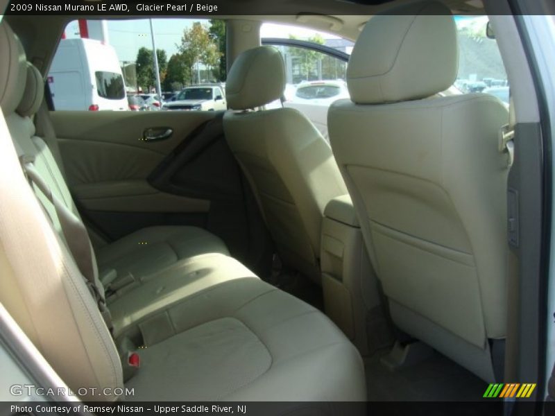 Glacier Pearl / Beige 2009 Nissan Murano LE AWD