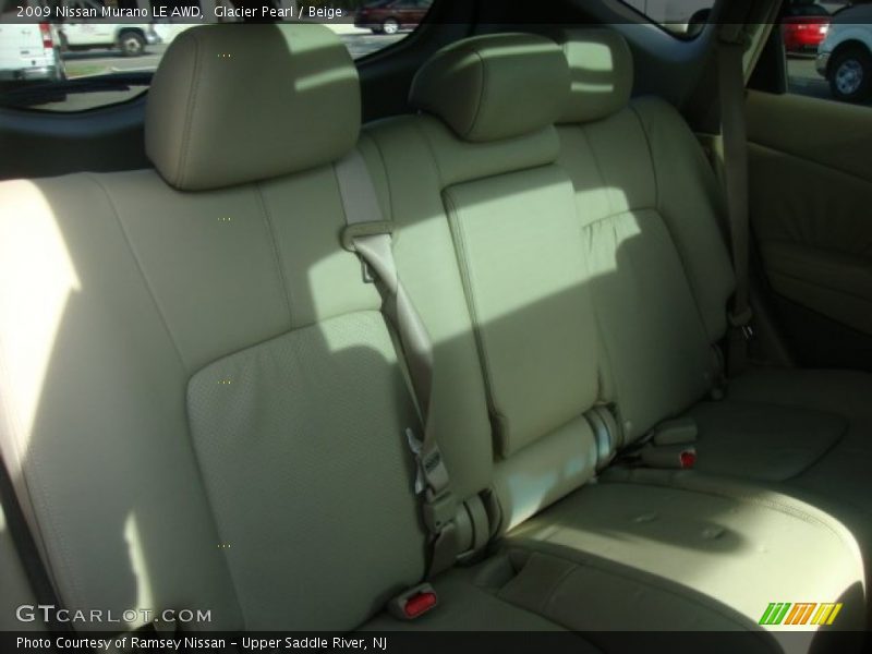 Glacier Pearl / Beige 2009 Nissan Murano LE AWD