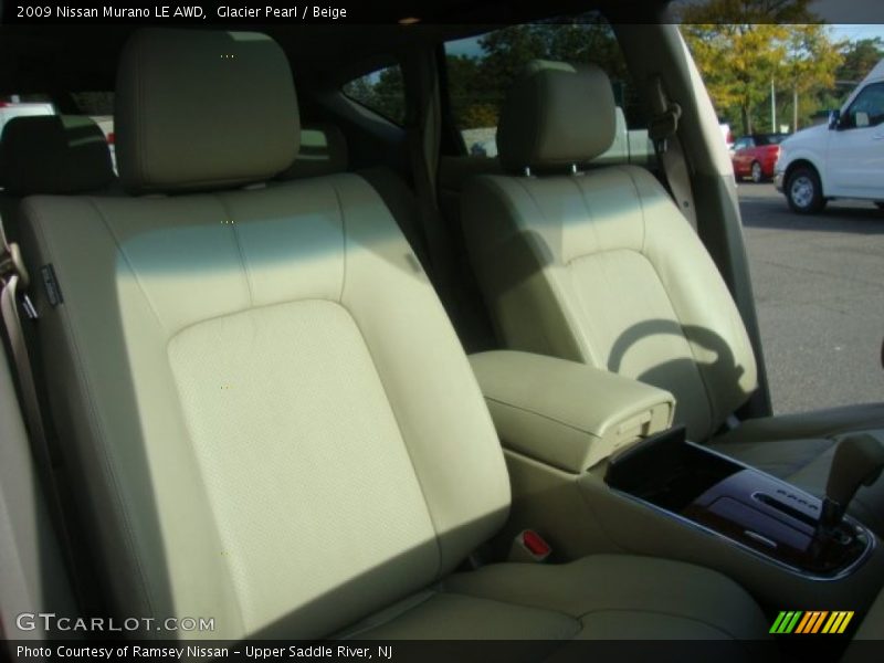 Glacier Pearl / Beige 2009 Nissan Murano LE AWD