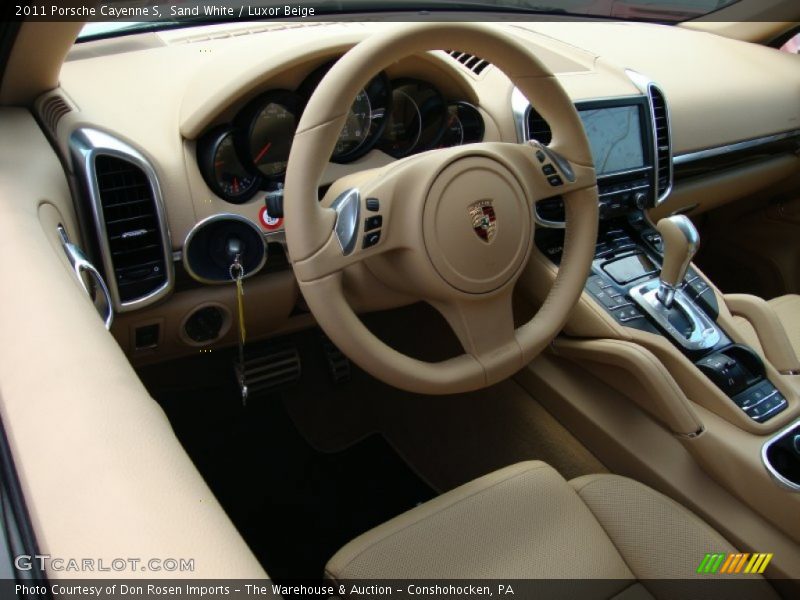 Sand White / Luxor Beige 2011 Porsche Cayenne S