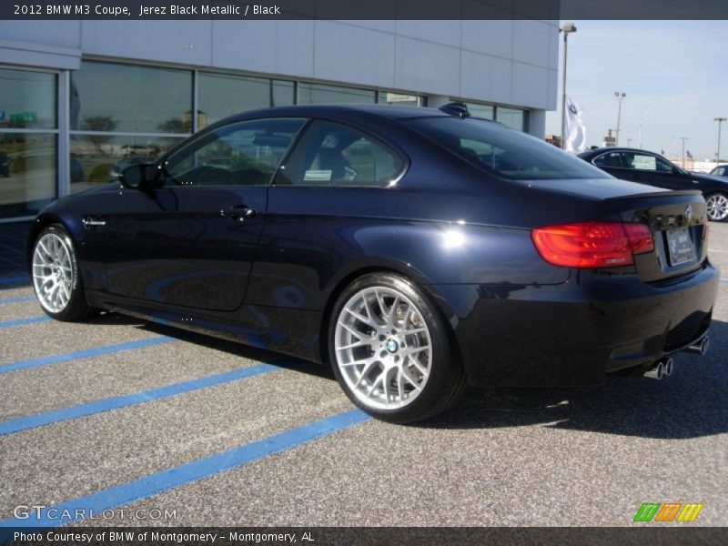 Jerez Black Metallic / Black 2012 BMW M3 Coupe