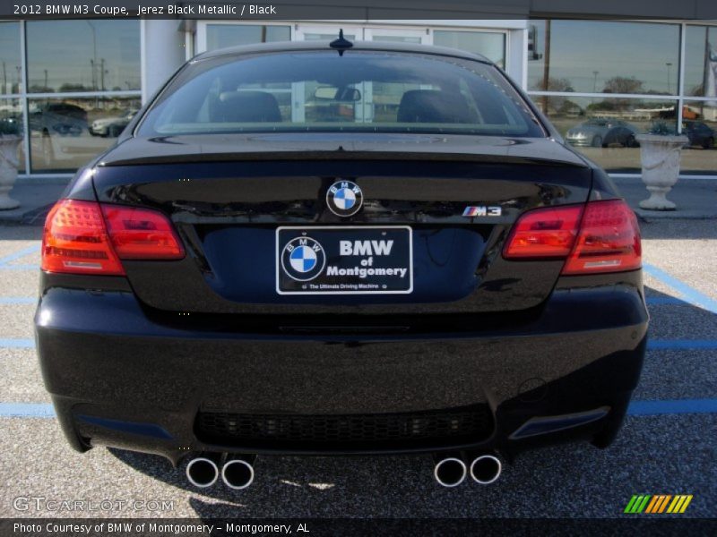 Jerez Black Metallic / Black 2012 BMW M3 Coupe