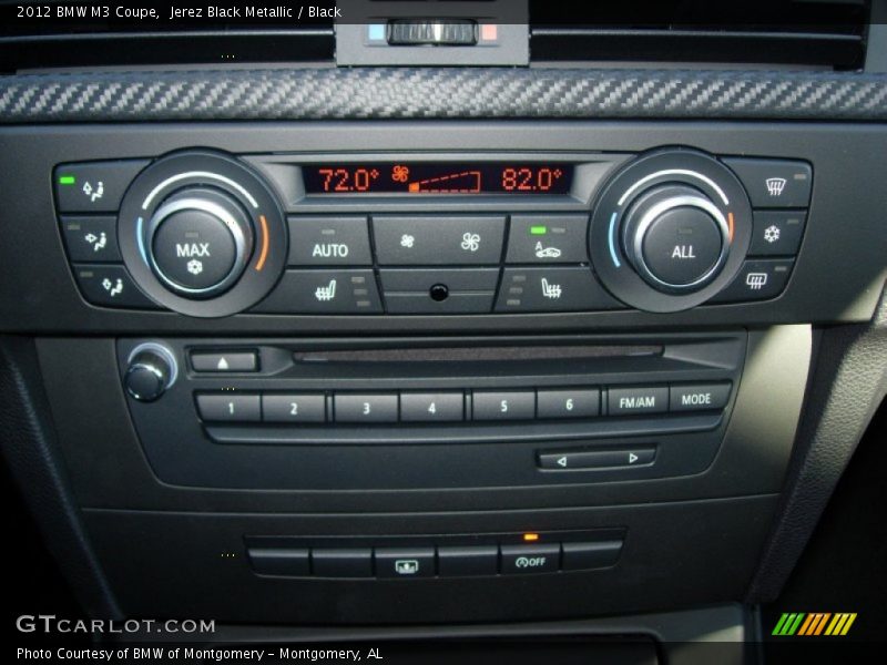 Controls of 2012 M3 Coupe