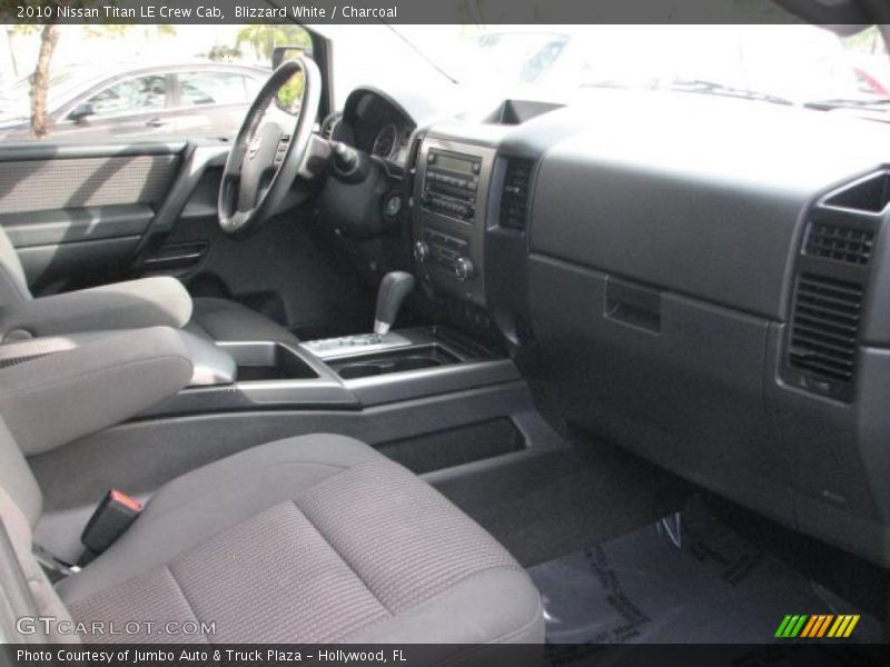 Blizzard White / Charcoal 2010 Nissan Titan LE Crew Cab
