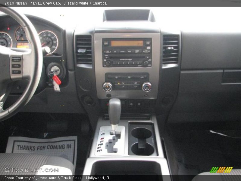 Blizzard White / Charcoal 2010 Nissan Titan LE Crew Cab