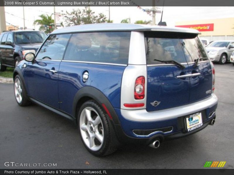 Lightning Blue Metallic / Blue/Carbon Black 2008 Mini Cooper S Clubman