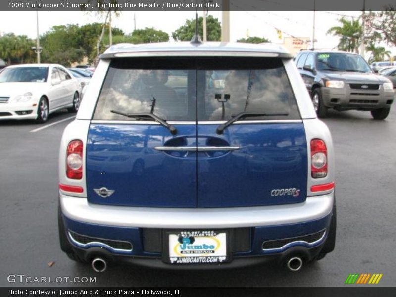 Lightning Blue Metallic / Blue/Carbon Black 2008 Mini Cooper S Clubman