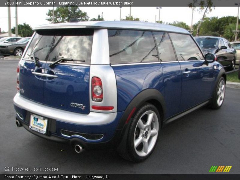 Lightning Blue Metallic / Blue/Carbon Black 2008 Mini Cooper S Clubman