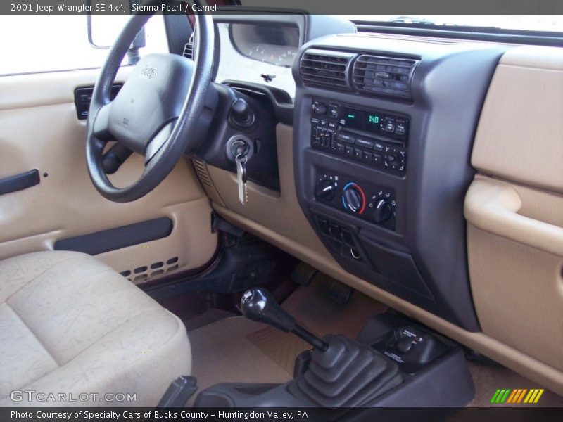 Dashboard of 2001 Wrangler SE 4x4