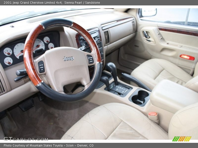 Sienna Pearl / Sandstone 2001 Jeep Grand Cherokee Limited 4x4