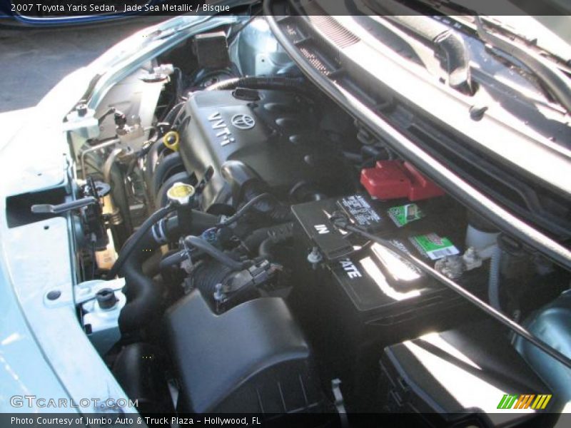 Jade Sea Metallic / Bisque 2007 Toyota Yaris Sedan