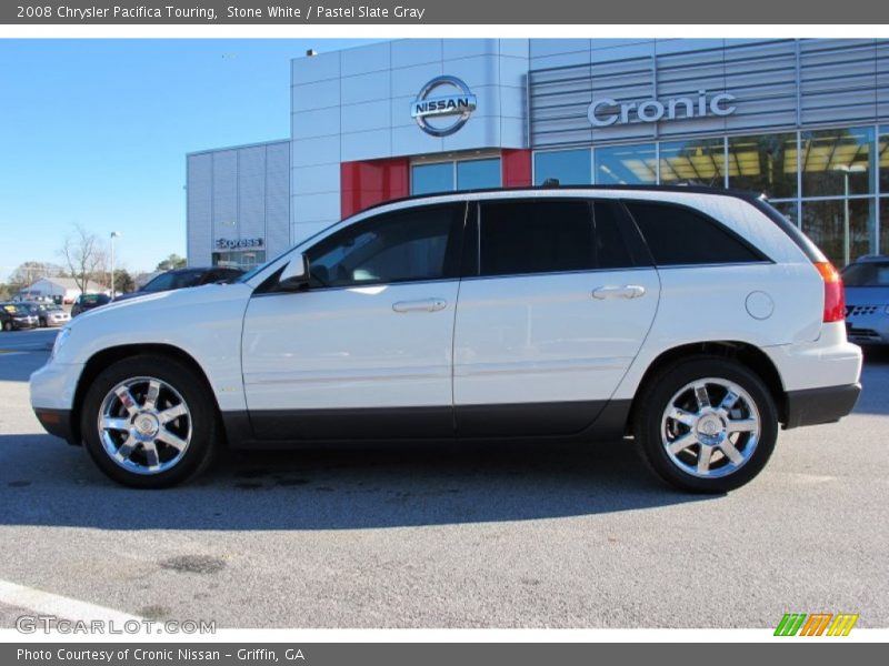 Stone White / Pastel Slate Gray 2008 Chrysler Pacifica Touring