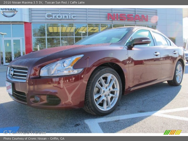 Tuscan Sun Red / Caffe Latte 2010 Nissan Maxima 3.5 SV