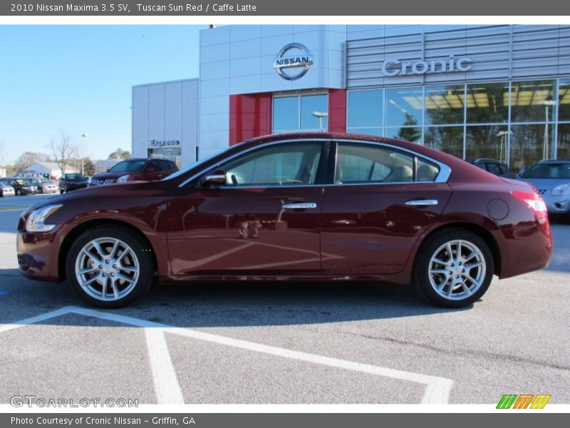 Tuscan Sun Red / Caffe Latte 2010 Nissan Maxima 3.5 SV