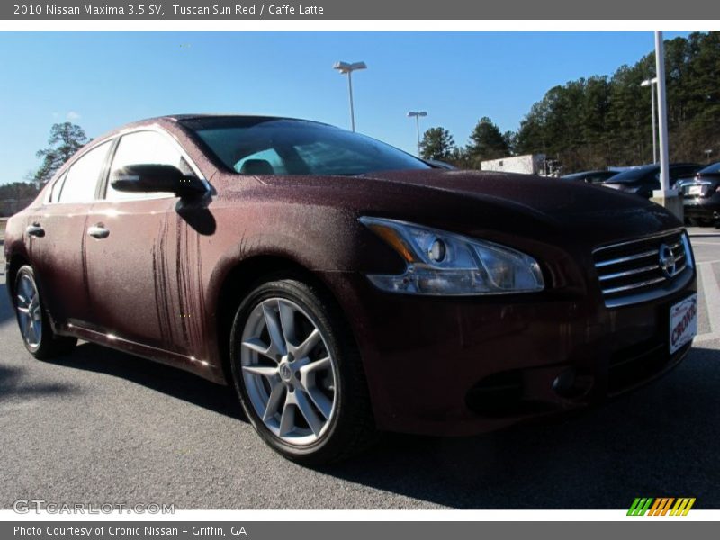 Tuscan Sun Red / Caffe Latte 2010 Nissan Maxima 3.5 SV