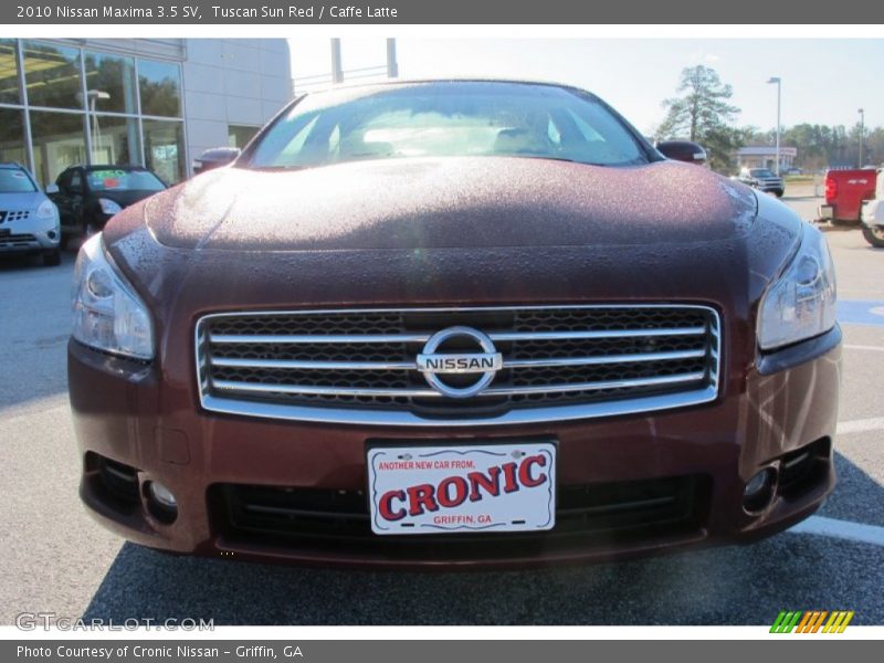Tuscan Sun Red / Caffe Latte 2010 Nissan Maxima 3.5 SV