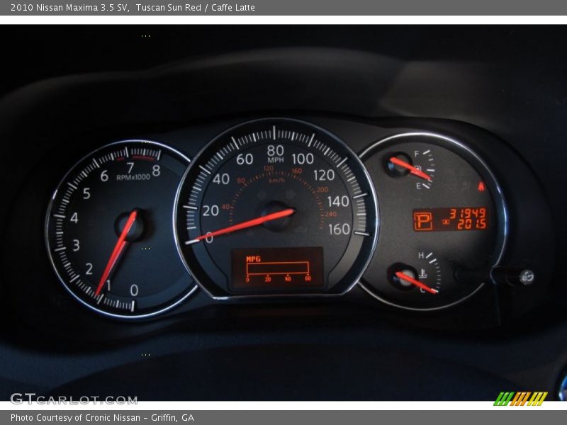 Tuscan Sun Red / Caffe Latte 2010 Nissan Maxima 3.5 SV