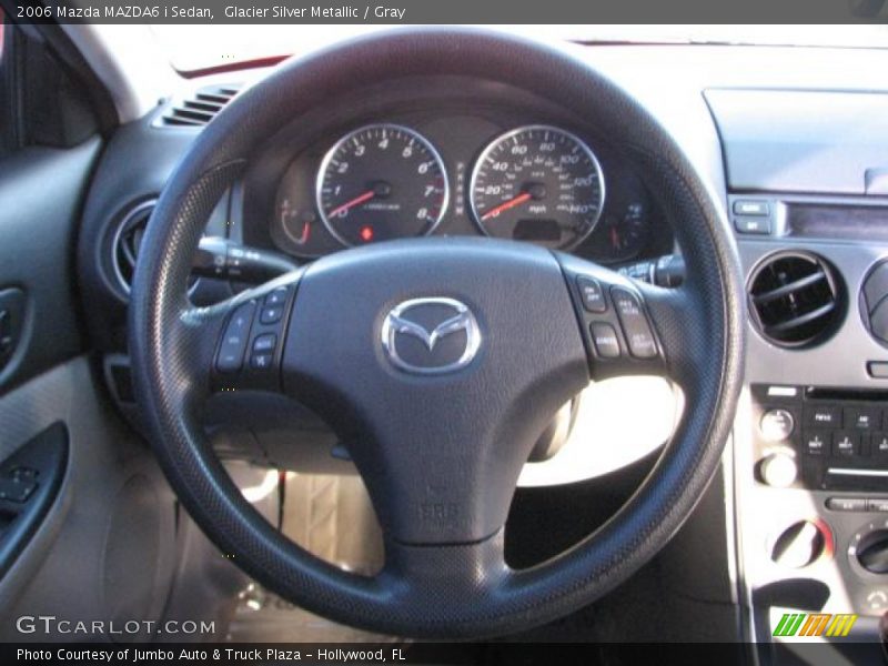 Glacier Silver Metallic / Gray 2006 Mazda MAZDA6 i Sedan