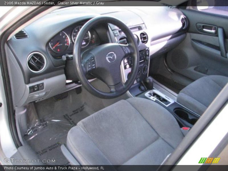 Glacier Silver Metallic / Gray 2006 Mazda MAZDA6 i Sedan
